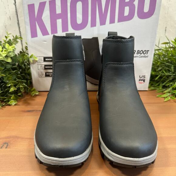 Khombu Women's Dusk All Weather Memory Foam Boots Black Size 7 - Picture 4 of 7
